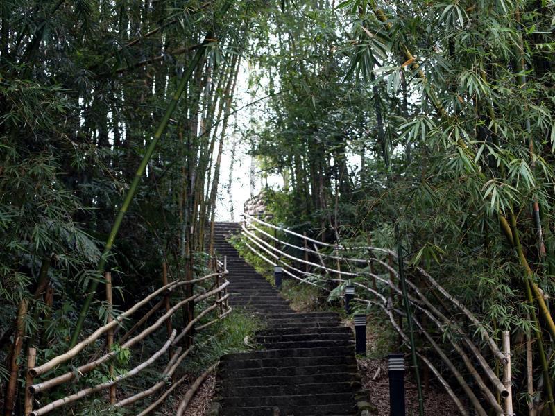 Sun Moon Lake Bamboo Rock Garden Yuchi Esterno foto